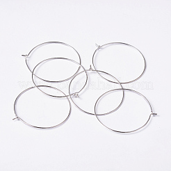 Breloque d'anneaux en verre de vin en laiton&nbsp;LS-EC067-4S