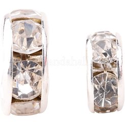 Посеребренные медные Ближний Восток горный хрусталь Spacer бисер RB-PH0001-07S-NF
