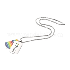 Regenbogen-Pride-Halskette&nbsp;LS-STAS-M292-01P