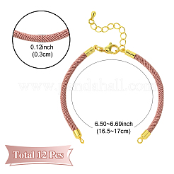 12 шт. 3 цвета нейлоновых шнуров для изготовления браслетов AJEW-YW0001-43B
