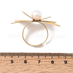 Verstellbare offene Manschettenringe aus Edelstahl 201 für Damen&nbsp;RJEW-K318-01B-G