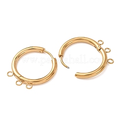 Orecchini a cerchio huggie in acciaio inossidabile 304&nbsp;STAS-D183-03C-G