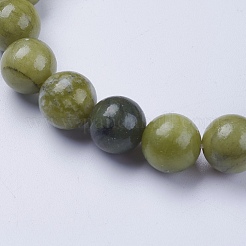 Браслеты из натурального нефрита из бисера BJEW-I253-10mm-07