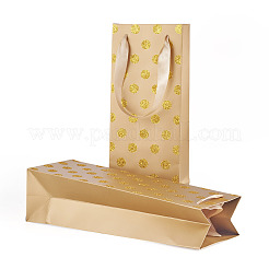 Papier-Wellenpunkt-Glitzerpulver-Tragetaschen zur Aufbewahrung&nbsp;ABAG-TAC0035-15C