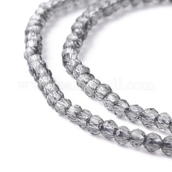 Прозрачные стеклянные бусины&nbsp;GLAA-C019-01A-23