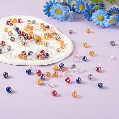 400шт 8 стильные гальванические стеклянные бусины нити&nbsp;EGLA-BY0001-02