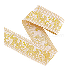 4.7~5 ярд полиэстеровая жаккардовая широкая лента в этническом стиле с узором «слон/крест/ромб» OCOR-PH0004-33