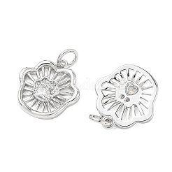 Pendentifs en laiton Shegrace avec zircon cubique transparent&nbsp;XGRQ3K230-535P