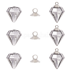 5 шт. бутылок из выдувного стекла ручной работы&nbsp;GLAA-TA0012-33B