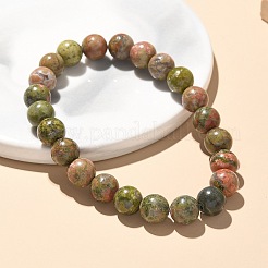 Natürliche unakite bead stretch Armbändern&nbsp;X-BJEW-K212-B-006