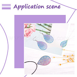 48 шт. 12 стиля филигранных подвесок из нержавеющей стали 201 STAS-FW0001-12