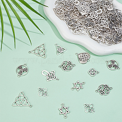 100 шт. 10 стиля тибетских соединителей-шармов&nbsp;TIBE-ME0001-05