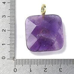 Граненые подвески из натурального аметиста&nbsp;G-C274-03-G08