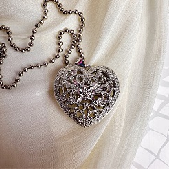 Винтажные подвески в виде полого сердца из сплава для женщин&nbsp;LG2070