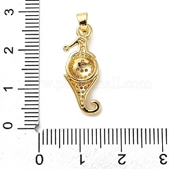 Латунные микро проложить кубического циркония подвески KK-I383-06G-01