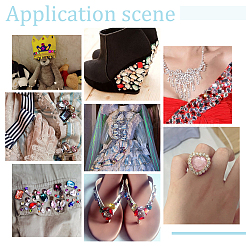 150шт 10 цвета прозрачные акриловые бусины DIY-PH0008-88