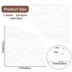 2 modello di tintura acrilica personalizzata in 2 stili&nbsp;DIY-CP0008-78A