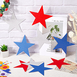 60 шт. 3 цвета бумаги на тему Дня независимости с блестками и звездами для украшения стен&nbsp;AJEW-SP0001-11