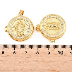 Religiöse Medaillon-Anhänger aus Messing&nbsp;KK-D232-19G-03