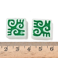 Окрашенные и запеченные стеклянные бусины&nbsp;LAMP-D004-03C