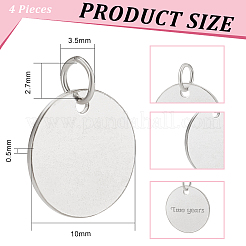 4 шт. 925 подвески из стерлингового серебра STER-BC0001-65
