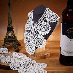 Кружевной воротник с вышивкой в виде подсолнухов DIY-WH0308-324B