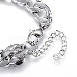 Anlaufgeschützte Armbänder aus Edelstahl 304&nbsp;LS-STAS-D162-09