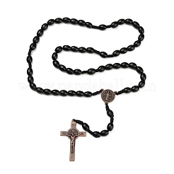 Овальные деревянные четки&nbsp;NJEW-C108-01