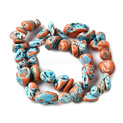 Нити окрашенных бусин из натурального магнезита&nbsp;G-L617-A01-01