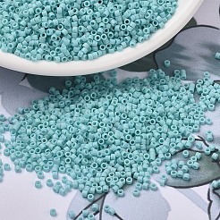 MIYUKIデリカビーズ小  シリンダー  日本製シードビーズ  15/0  （dbs1595)マット不透明なオパールab  1.1x1.3mm  穴：0.7mm  約35000PCS /ボトル  10 G /ボトル&nbsp;SEED-JP0008-DBS1595