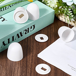 Круглые пластиковые нажимные крышки болтов унитаза с дополнительными шайбами FIND-WH20816-001