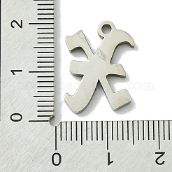 Pendentifs en acier inoxydable 201 anti-ternissement&nbsp;STAS-B055-01P-X
