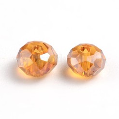 Граненые стеклянные бусы из гальки&nbsp;EGLA-X0003-3x2mm