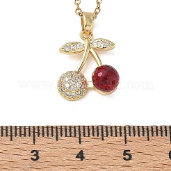 Collane con pendente in ottone e zirconi cubici&nbsp;SA-CBA7E55-03G-01