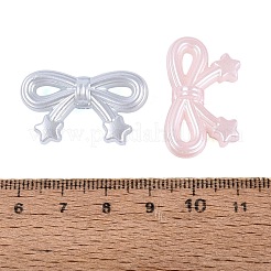 Ccbプラスチック模造パールビーズ  星とちょう結び  ミックスカラー  17.5x30x9mm  穴：2.5mm  約360個/500g&nbsp;PL-N007-07