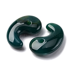 Anhänger aus natürlichem grünem Onyx-Achat&nbsp;G-NH0025-16B