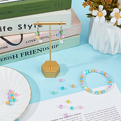 1 нить окрашенных натуральных селенитовых бусин G-GO0001-75