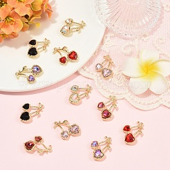 12шт 6 цвета подвески из сплава со стразами&nbsp;FIND-YW0011-04