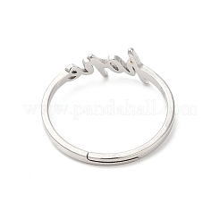 Anillo ajustable con la palabra 