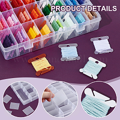 Пластиковые ручные катушечные моталки для вышивальных ниток и наборы досок для намотки ниток&nbsp;DIY-TW0001-03
