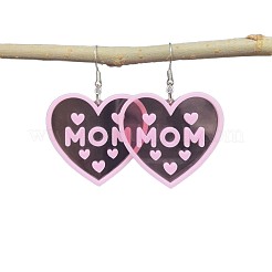 Boucles d'oreilles pendantes en acrylique pour la fête des mères&nbsp;WG72231-01