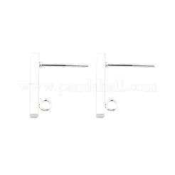 Прямоугольные серьги-гвоздики из нержавеющей стали 304 STAS-L244-14A-S