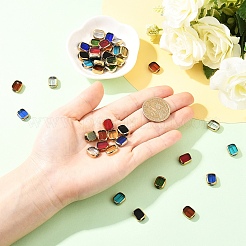 40шт 8 цвета прозрачные бусины лэмпворк ручной работы&nbsp;LAMP-YW0004-31