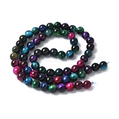 Природных тигровый глаз бисер нитей X-G-B133-A02-6MM-06