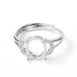 Регулируемые настройки для колец-солитеров из латуни&nbsp;KK-L193-06P