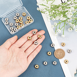 30 шт. 2-х цветные бусины из нержавеющей стали 304 STAS-DC0003-68