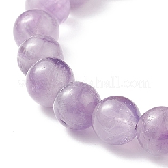Bracelet extensible en améthyste naturelle&nbsp;BJEW-JB08748-01