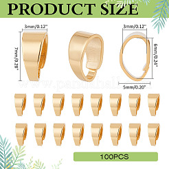100 шт. латунные защелки на дужках KK-ME0002-95G