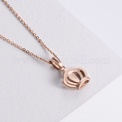 Ожерелья из нержавеющей стали в винтажном стиле с подвеской в виде короны NM7747