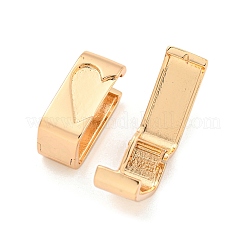 Латунь обруч серьги для женщин EJEW-A107-07KCG